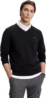 [Tommy Hilfiger] Men's Iconic Cotton V-Neck Pullover Sweater 2025 Collection