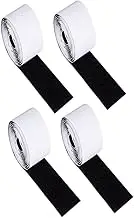 KALLORY 4Rolls Strong Adhesive Guitar Effector Tape Hook Loop Installation Tape for Easy Pedal Board Setup Durable Practical Guitar Accessories
