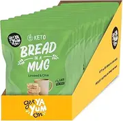 Get Ya Yum On 90-Second Bread In a Mug Linseed Chia 50g (10 PACK) No Sugar Added, Gluten Free, Low Carb (Keto Friendly) Gut Friendly, Vegan Friendly, 1g Carb Per Serve, Plant-Based, 250g