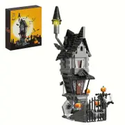 Halloween Haunted House Building Kit with LED Ligh t- 1000pcs