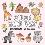 Color Made Easy: Bold Designs for All Ages by Hue Coloring Paperback Book