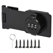 2025Cabinet Password Lock Rotary Hasp Locks Door Security Latch Lock Slide Latch