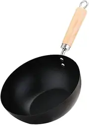 Happyyami Egg Frying Pan Mini Non Stick Frypan Stainless Steel Stirfry Pan Non Stick Pan for Outdoor Cooking Easy to Cle