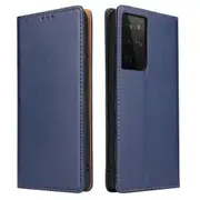 For Samsung Galaxy S21 Ultra Case Leather Flip Wallet Folio Cover Blue