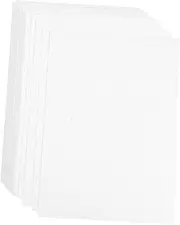TOGEVAL 50pcs Heavy Cardstock for DIY Crafts and Card Making White Craft Cardstock for Invitations Scrapbooking Drawing and Decoration