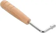 MUELODSIC Portable Lyre Harp Tuning Wrench with Ergonomic Wooden Handle Precision Repair Tool for String Instruments Durable Construction for Easy Adjustments and Tuning