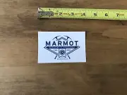 Marmot Outdoor Ice Pick Climbing Backpacking Sticker/Decal Blue White Approx 4”