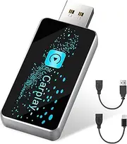 DSGKUU CarPlay Wireless Adapter, 2025 Upgrade CarPlay, Convert Wired CarPlay to Wireless CarPlay, USB/Type-C Plug and Play, Compatible with iPhone iOS 10+ and 98% of Car Models
