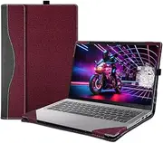 Laptop Case Cover for 14 inch Lenovo Yoga 7 2-in-1 14AHP9 /14IML9[not for Yoga Pro 7 Series],PU Leather Notebook PC Protective Sleeve with Pen Holder (Burgundy)