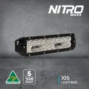 Ford Next-Gen Everest Light Bar Behind Grille Kit - 2 x Nitro Maxx 105w LED