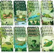 24 Pcs Reptile Birthday Party Decorations Reptile Mini Notebooks Reptile Party Favors Mini Notepads Reptile Lizard Snake Spiral Pocket Notebooks for Boys Girls Birthday Gifts Rewards 2.36 x 3.54 Inch