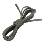 2.19 Yard 5mm Flat Leather Cord Braiding String for DIY Crafts Grey