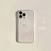 Heart Phone Case - iPhone 11 / 11 Pro / 11 Pro Max / 12 / 12 Pro / 12 mini / 12 Pro Max / 13 / 13 Pro / 13 mini / 13 Pro Max / 14 / 14 Plus / 14 Pro / 14 Pro Max / 15 / 15 Plus / 15 Pro / 15 Pro Max / 16 / 16E / 16 Plus / 16 Pro / 16 Pro Max Transparent - iPhone 12 Pro Max