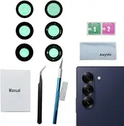 Awyidu 3 Pieces OEM New Rear Camera Glass Lens Replacement for Samsung Galaxy Z Fold 6 with Adhesive Pre-Installed with Installation Manual and Repair Tools Kit (for Z fold 6)