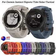 For Garmin Instinct/Instinct Tide/Tactical Silicone Watch Band Strap with Tools