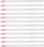 COHEALI 12pcs Peel-Off China Markers Grease Pencil Crayons Drawing Marking Wax Pencils for Wood Glass Garments Metal Fabrics Porcelain Film Paper White