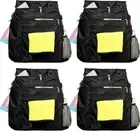 Waterproof Cleaning Apron with 8 Pockets,Housekeeping Uniform Black