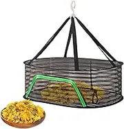 Drying Net,Hangable Drying Mesh - Foldable Dry Net, Indoor Drying Rack for Clothes, Fruits, Drying Mesh Screen, Drying Storage Pouch