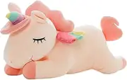 Unicorn Stuffed Animals, Soft Unicorn Plush Hugging Pillow Toy Gifts for Kids (Pink, 12 in)