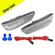 LED Dynamic Side Marker Lights For Infiniti V35 G35 Coupe 2003-2007 Sedan For Nissan Skyline White DRL Amber Turn Signal Light Clear lens