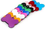 Wholesale 100Pcs Custom Engraved Pet Tags Nameplates Bones Pet Name Number Tags Blank Pet ID Tags Bones Dog ID Tags Pet Collars Pet Collar Accessories