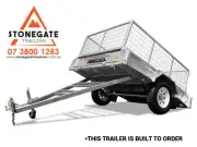 8x5 Premium Box Trailer with Cage Hot Dipped Galvanized Box Trailer Brisbane Qld