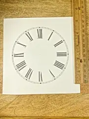 4 1/2 Inches Diameter Clock Paper Dial, Roman Numbers (Lot 219)