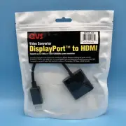 QVS - DisplayPort adapter - DisplayPort (M) to HDMI (F) - black