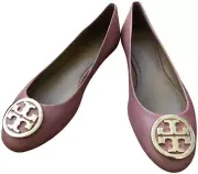 New in box Tory Burch Pink Benton 2 Nappa Leather Ballet Flats