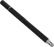 HOMSFOU 2 1 Multifunctional Capacitive Stylus Pen for Touch Screens Design with Fine Fiber Tips Compatible with Ipads and Tablets for Drawing and Touch Typing Black
