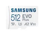 microSDXC 512GB EVO Plus UHS-I U3 V30 4K A2 compatible Samsung with dedicated SD