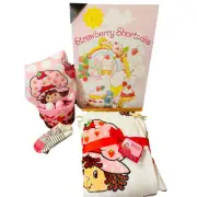 Strawberry shortcake Easter gift bundle 60 x 70 soft throw with matching cloud