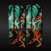 CAMO SWIRL Bike Frame Fork Protective Decal Sticker Bicycle MTB Protector Kit