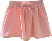 [Generic] Casual Shorts for Grils Fashion Leisure Style Trendy Comfortable Pants Elasticity Comfy Fashion Toddler Trousers