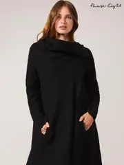 Phase Eight Black Knit Bellona Coat (357360) | $288