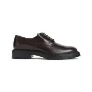 [Tod`S] Tod`S-Dark Tobacco Brown Leather Derbie-Uomo 11 UK