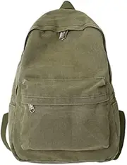 [KAOBIO] Canvas Backpack for Women Men Vintage Aesthetic Bags Travel Daypack Boho Hippie Grunge Backpack