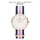 Daniel Wellington DW 手錶 Classic Southampton 36mm藍白粉織紋錶 DW00100034