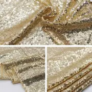 Champagne Sequin Table Runner Sparkly Glitter Wedding Party Event Cloth Decor