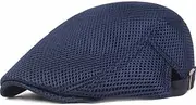 [Generic] Mens Womens Summer Newsboy Cap Beret Cabbie Hat - Adjustable Breathable Mesh Flat Ivy Gatsby Cap Irish Driving Hat