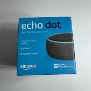 New Sealed Amazon Echo Dot Smart Speaker with Alexa Charcoal