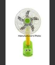 O2COOL 4" Flexible Stroller Clip Fan AA Battery Operated (FROG) New SHIPS FAST