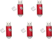 Binxind 5X USB 2.0 Flash Memory Stick Pen Drive Storage Thumb Color:Red Capacity:512MB