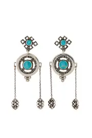 DISK EARRINGS PHOENIX RISE SILVER