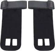 FRCOLOR 1 Pair Natural Leather Gymnastics Hand Grips Wrist Support for Pull Ups Chin Ups Blisters Prevention Sports Training Gloves Size l