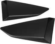 A Pair Car Rear Side Window 1/4 Quarter Louver Scoops Deflector Cover Vents Trim Compatible For Chevy Camaro ZL1 2016 2017 2018 2019(Matte Black)