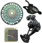 SRAM XX1 Eagle 12 Speed Groupset MTB Kit 4 Pcs 10-52T, Rainbow, SY4060