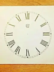 4 1/2" Waterbury Clock Paper Dial, Roman Numeral (Lot 193)