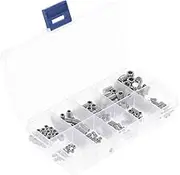 200pcs Stainl Steel Socket Screws Allen Head Socket Hex Set Grub Screw Assortment Cup Point Column M3-M6/M8 Hexagonal Screw Kit