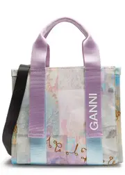 Ganni Small Printed Canvas Tote - Multicoloured One Size
